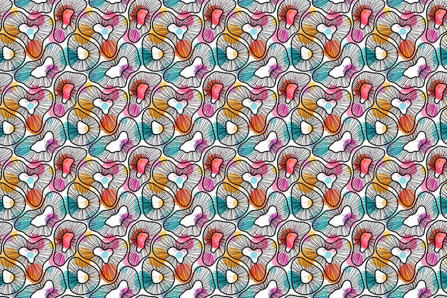 Pastel Renkli Geometrik Şekiller Duvar Kağıdı
