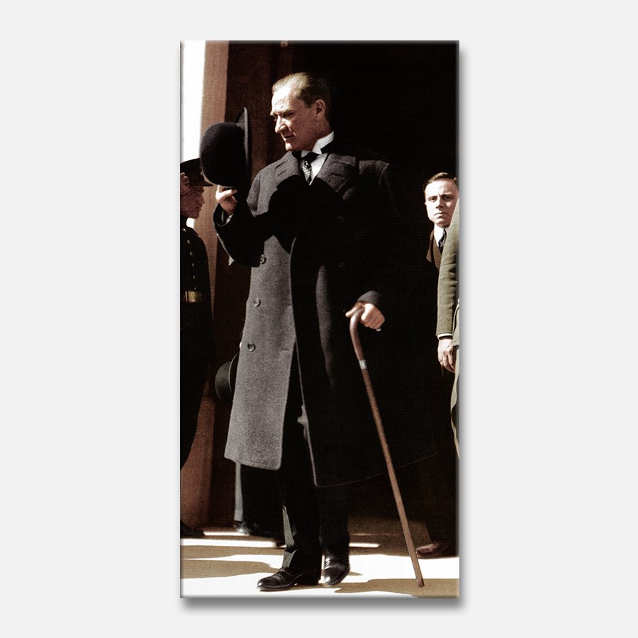 Atatürk Kanvas Tablo 30x60 Cm.