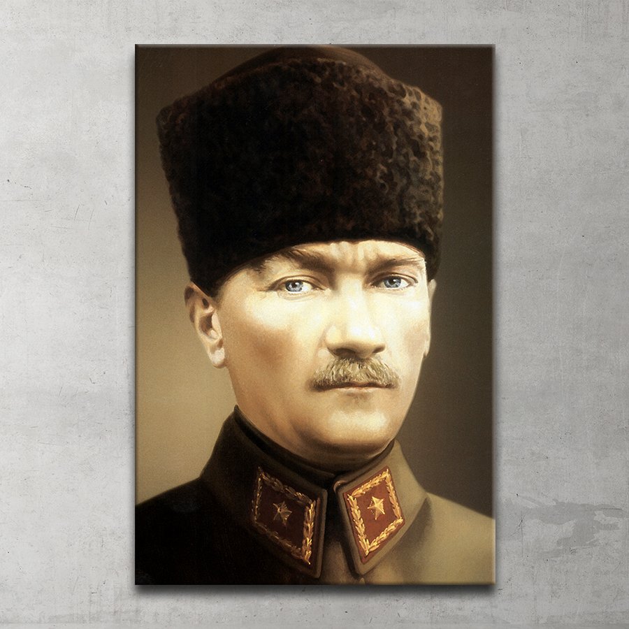 Atatürk Portresi Kanvas Tablo 60x90 Cm.