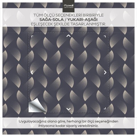 Bauhaus Geometrik Desenli Duvar Kağıdı, Kendinden Yapışkanlı Çok Amaçlı PVC Folyo, DIY Duvar Kağıdı