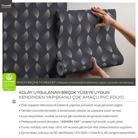 Bauhaus Geometrik Desenli Duvar Kağıdı, Kendinden Yapışkanlı Çok Amaçlı PVC Folyo, DIY Duvar Kağıdı