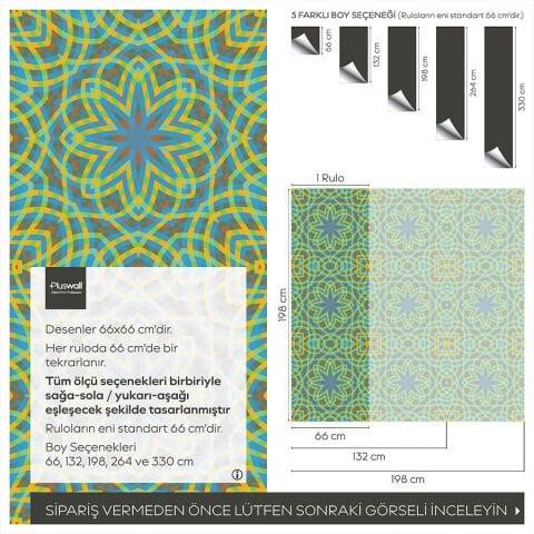 Mandala Sanatı Kendinden Yapışkanlı Duvar Kağıdı, Çok Amaçlı PVC Folyo