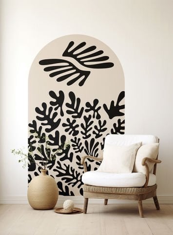 Kendinden Yapışkanlı Oval Kesim Henri Matisse Duvar Kağıdı Stickeri