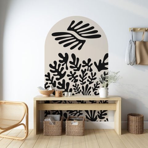 Kendinden Yapışkanlı Oval Kesim Henri Matisse Duvar Kağıdı Stickeri