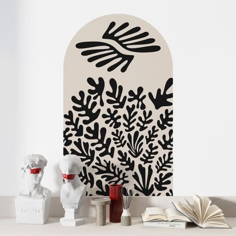 Kendinden Yapışkanlı Oval Kesim Henri Matisse Duvar Kağıdı Stickeri