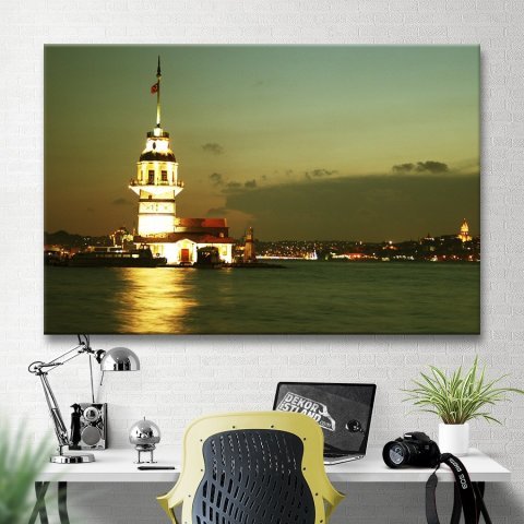 Kız Kulesi Kanvas Tablo 50x75 Cm.
