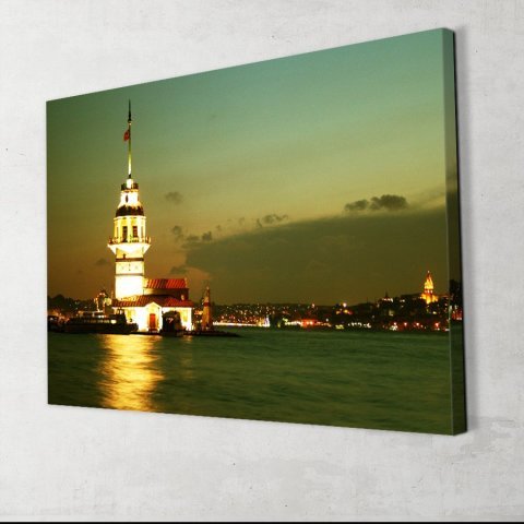 Kız Kulesi Kanvas Tablo 50x75 Cm.