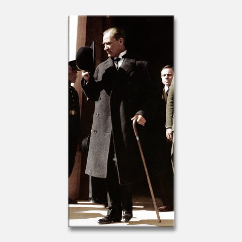 Atatürk Kanvas Tablo 30x60 Cm.