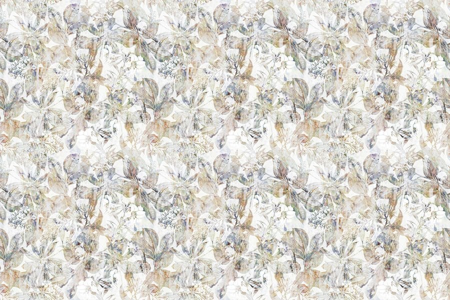 Lüks Yapraklar Modern Duvar Kağıdı | En:157xBoy:105 cm.