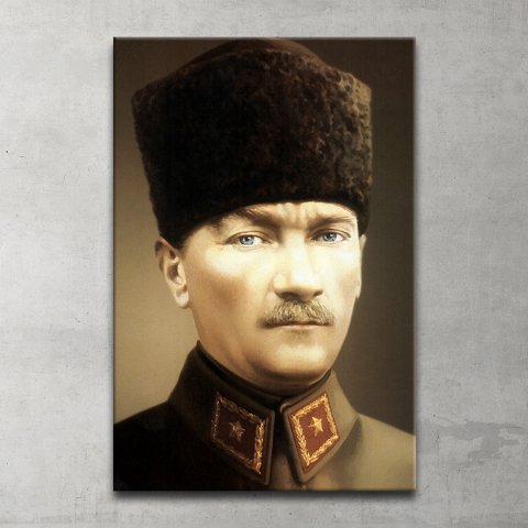 Atatürk Portresi Kanvas Tablo 60x90 Cm.