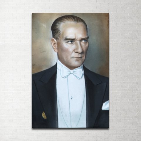 Atatürk Portresi Kanvas Tablo 60x90 Cm.