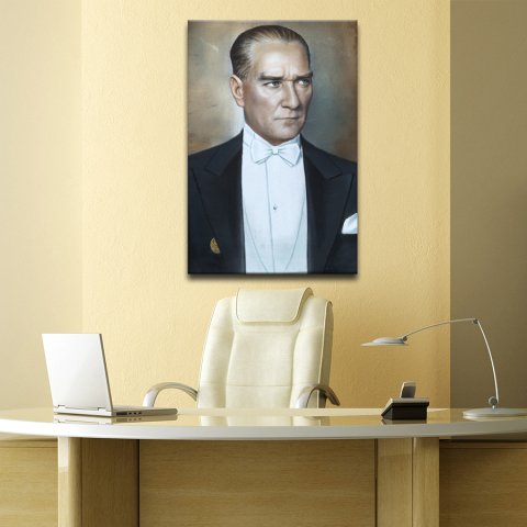 Atatürk Portresi Kanvas Tablo 60x90 Cm.