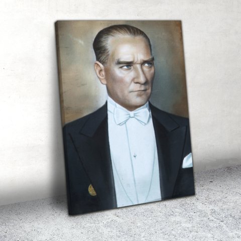 Atatürk Portresi Kanvas Tablo 60x90 Cm.