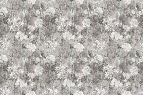 Klasik Çiçekli Poster Duvar Kağıdı | En:210xBoy:140 cm. | Non-Woven