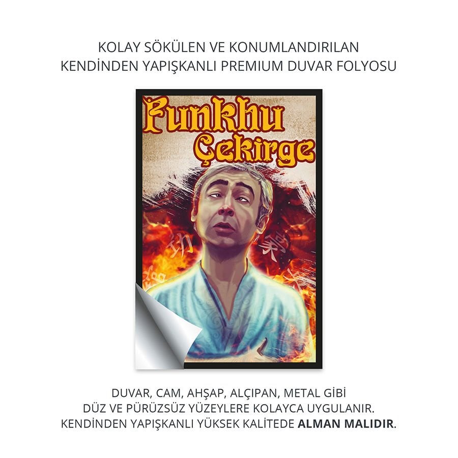 40 Parça Yeşilçam Posterleri Kendinden Yapışkanlı Sticker Seti | 10x15 cm.