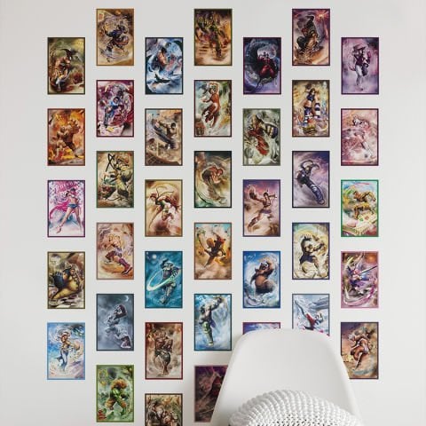 40 Parça Street Fighter Karakterleri Kendinden Yapışkanlı Sticker Seti | 10x15 cm.
