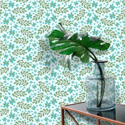 Bahar Çiçekleri Kendinden Yapışkanlı Duvar Kağıdı, Çok Amaçlı PVC Folyo, DIY Duvar Kağıdı