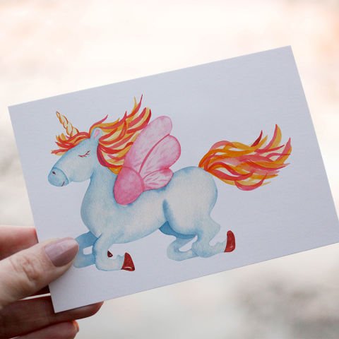 Romantik Unicornlar 82 Parça Sticker Seti, Kreş Anaokulu Duvar Çıkartmaları