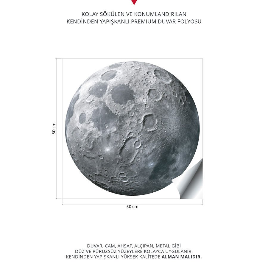 Dolunay Duvar Stickeri | 50x50cm