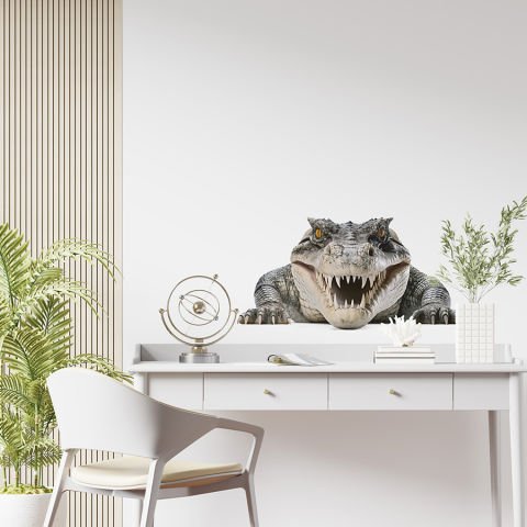 Timsah Duvar Stickeri | 25x50cm