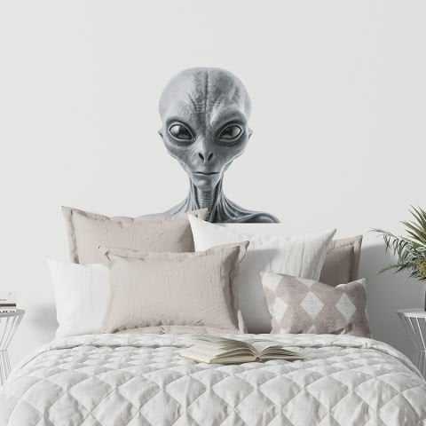 Uzaylı Alien Duvar Stickeri | 50x50cm