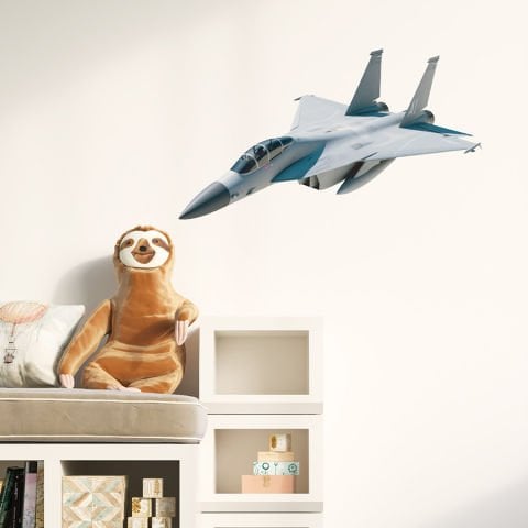Jet Uçağı Duvar Stickeri, Savaş Uçağı Duvar Stickeri | 29x50cm
