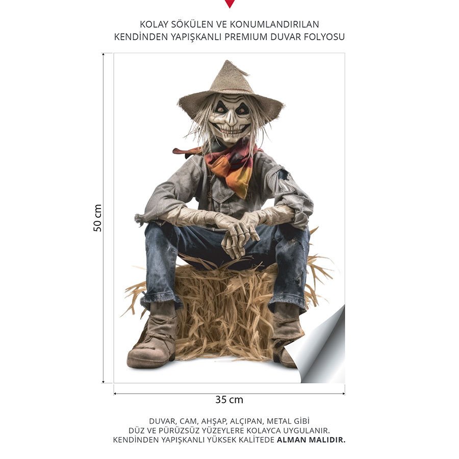 Korkuluk Duvar Stickeri | 35x50cm