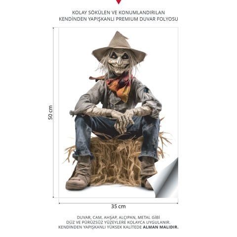 Korkuluk Duvar Stickeri | 35x50cm