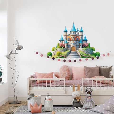 Gizemli Şato Duvar Çıkartması | 35x50cm