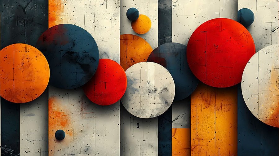 3D Görünümlü Geometrik Soyut Duvar Kağıdı, Yatak Odası Duvar Kağıdı