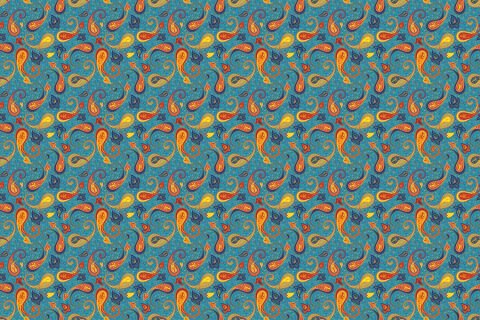 Klasik Osmanlı Tarzı Ebru Desenli Duvar Kağıdı