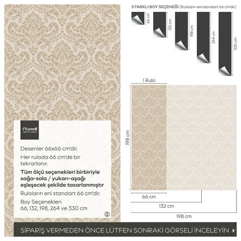 Klasik Barok Çiçek Desenli Duvar Kağıdı, Kendinden Yapışkanlı Yatak Odası Duvar Kağıdı