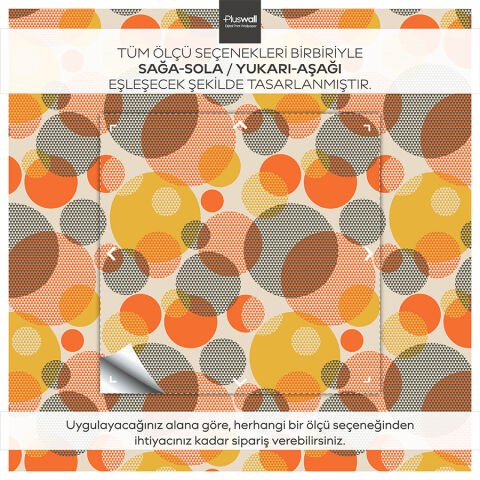 70'ler Esintili Geometrik  Duvar Kağıdı, Orta Yüzyıl Tarzı Modern Yatak Odası Dekoru