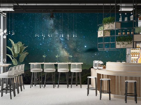 Samanyolu Gecesi Duvar Kağıdı, Yatak Odası Duvar Kağıdı