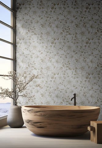 Estetik Sakura Çiçeği Duvar Kağıdı, Minimalist Yatak Odası Duvar Kağıdı