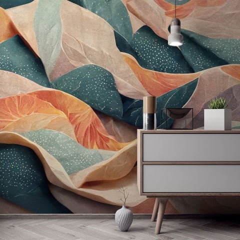 Pastel Tonlarda Soyut Duvar Kağıdı