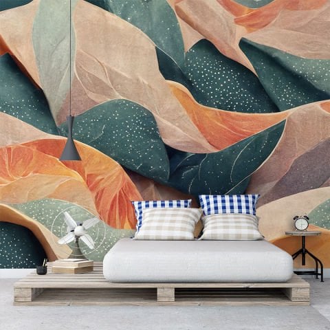 Pastel Tonlarda Soyut Duvar Kağıdı