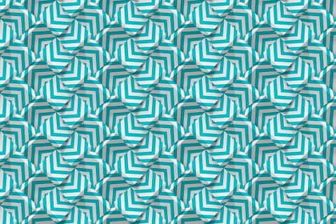 Kabartma Görünümlü Geometrik Şekiller Duvar Kağıdı
