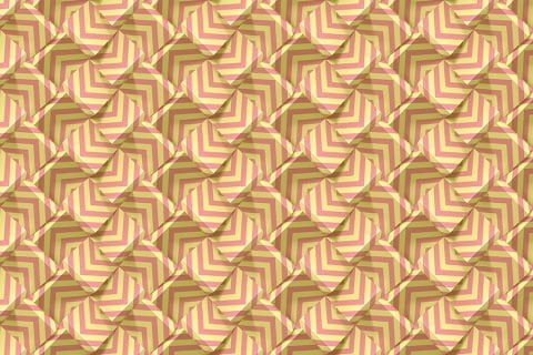 3D Görünümlü Geometrik Şekiller Duvar Kağıdı