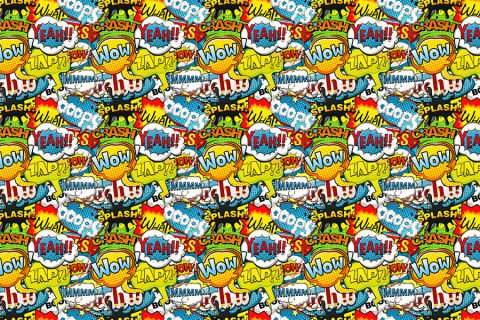 Pop Art Desenli Çocuk Odası Duvar Kağıdı