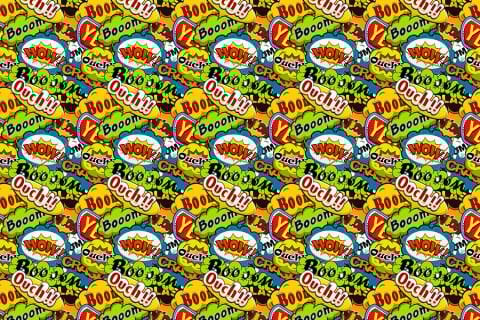 Pop Art Desenli Çocuk Odası Cafe Duvar Kağıdı