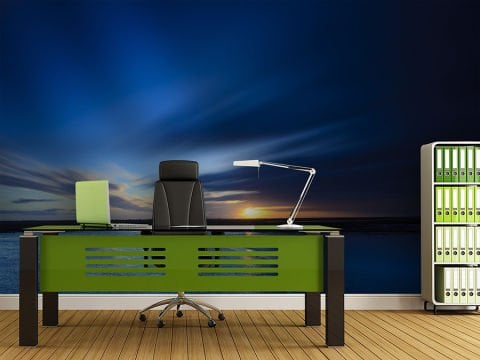 Gün Batımı Deniz Manzaralı Duvar Kağıdı