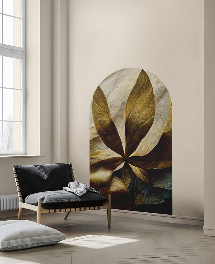 Kendinden Yapışkanlı Lüks Çiçekler Duvar Kağıdı Stickeri