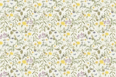 Rustik Soft Renkli Çiçekler Yatak Odası Duvar Kağıdı