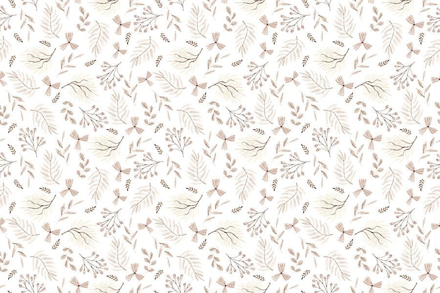 Pastel Renklerde Çiçek Desenli Duvar Kağıdı