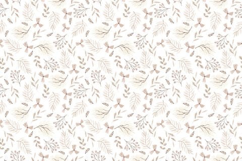 Pastel Renklerde Çiçek Desenli Duvar Kağıdı