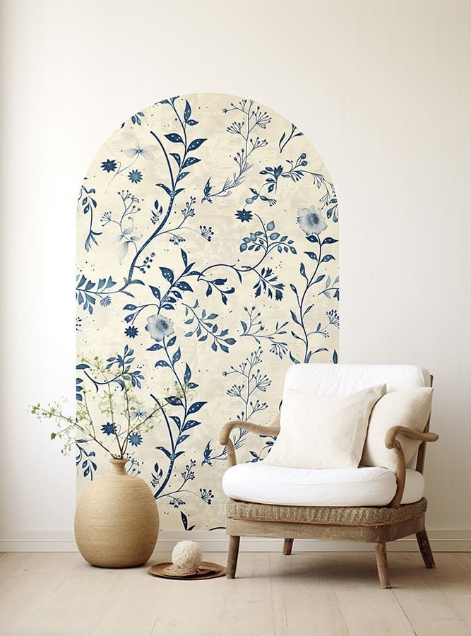 Kendinden Yapışkanlı Oval Kesim İskandinav Tarzı Duvar Kağıdı Stickeri