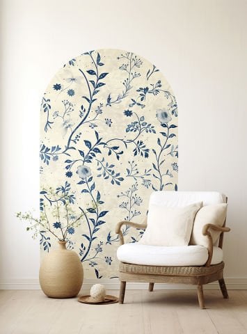 Kendinden Yapışkanlı Oval Kesim İskandinav Tarzı Duvar Kağıdı Stickeri