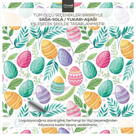 Paskalya Yumurtaları Kendinden Yapışkanlı Duvar Kağıdı