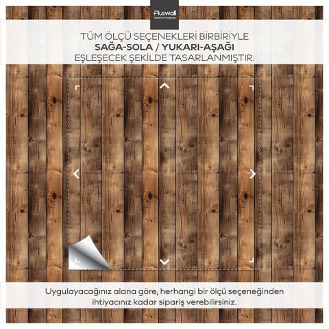 Rustik Ahşap Desenli Kendinden Yapışkanlı Duvar Kağıdı, Gerçekçi Ahşap Duvar Kağıdı